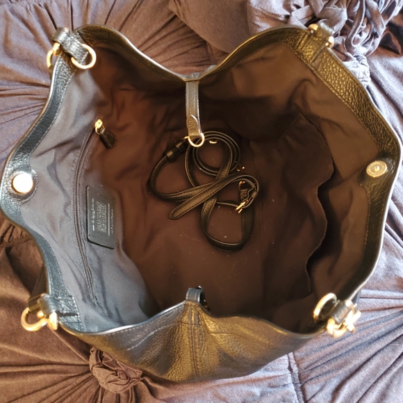 Coach Small Lexy Handbag- Black F28992 - Picture 8 of 10